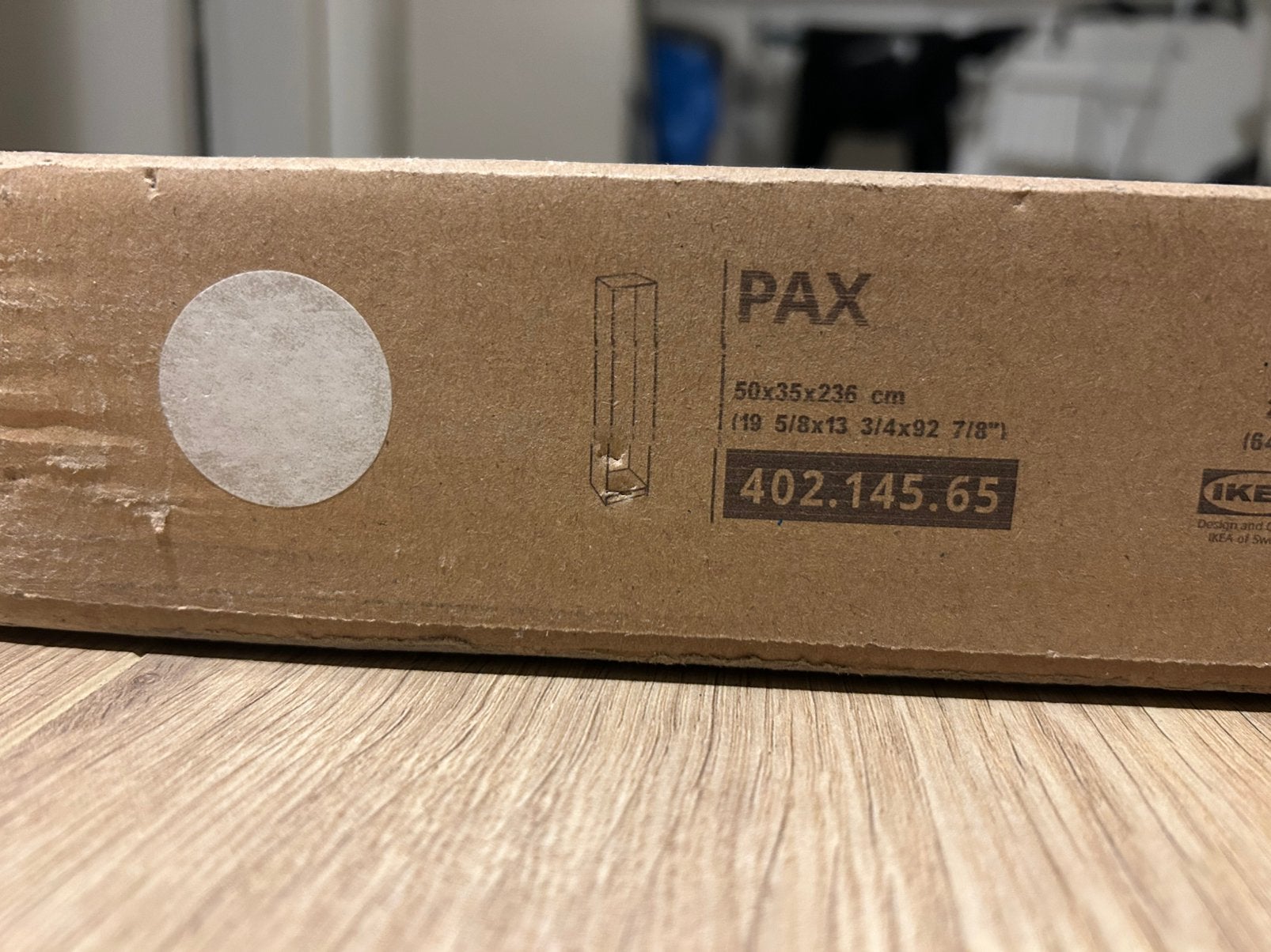Ikea Pax kledingkast basiselement wit 50x35x236 cm, Ophalen, Overige materialen, Minder dan 50 cm, 200 cm of meer