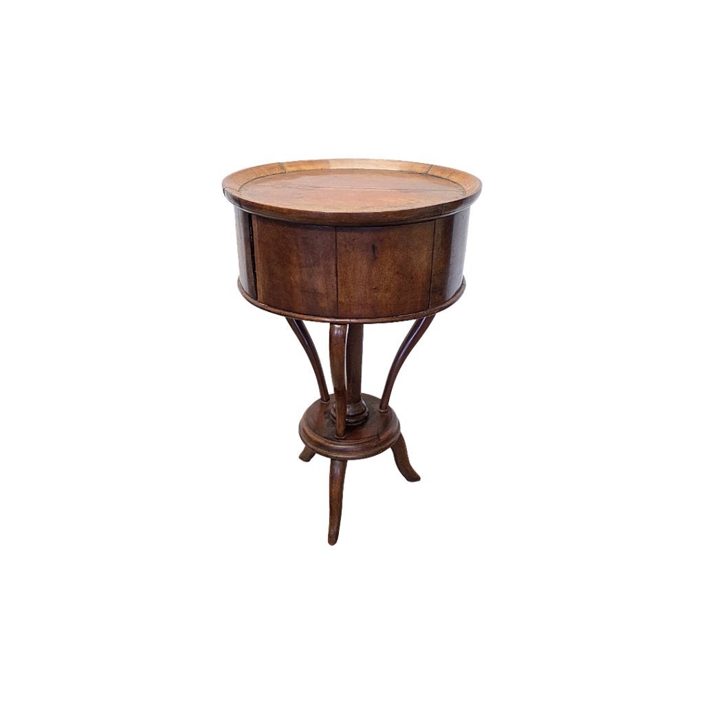 Vroeg Biedermeier bijzettafel met lade, circa 1810, Ophalen
