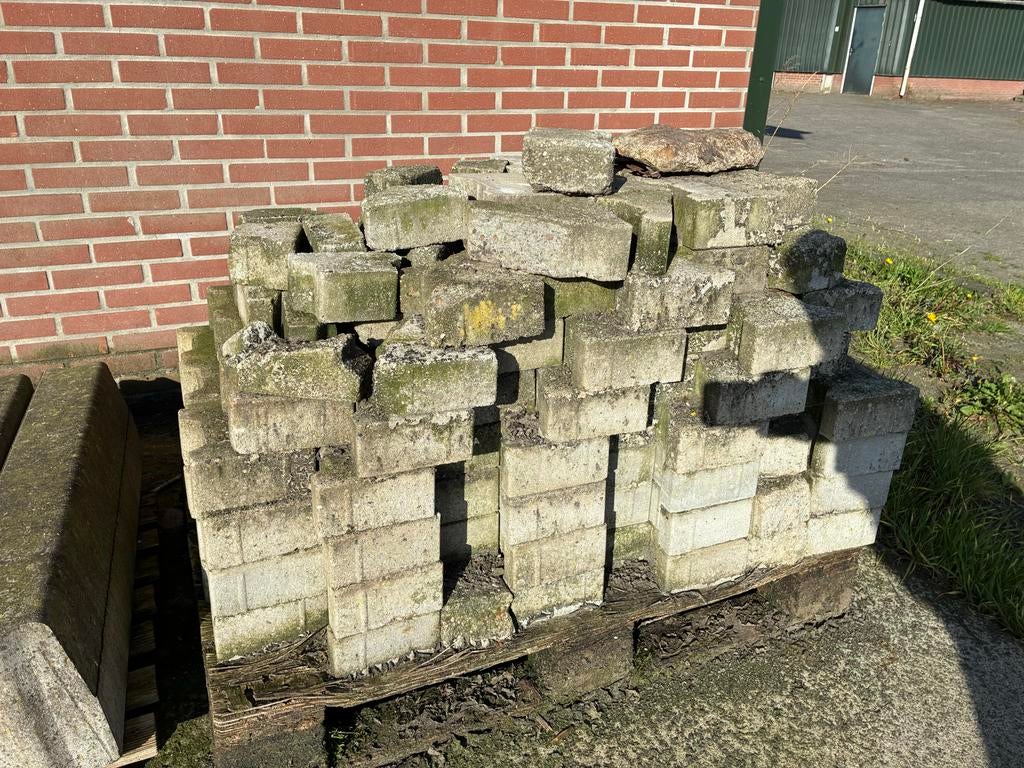 H-klinkers en gewone klinkers, Ophalen, Gebruikt, Beton, Klinkers