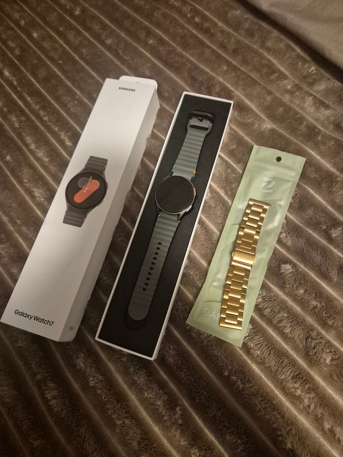 Samsung galaxy 7 smartwatch, Ophalen, Zo goed als nieuw, Zwart, Android