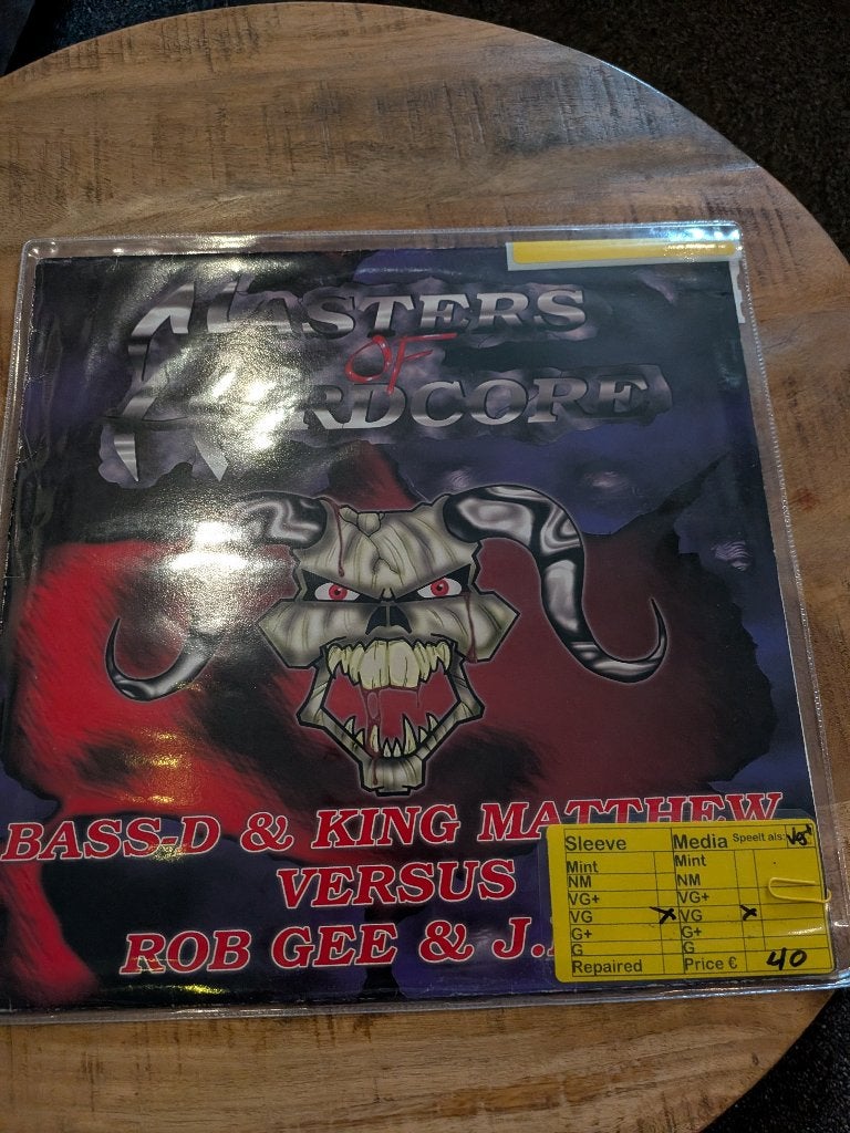 Bass - D & King Matthew VS Rob Gee & J.D.A., Gebruikt, Hardcore, Inclusief binnenhoes, Ophalen of Verzenden