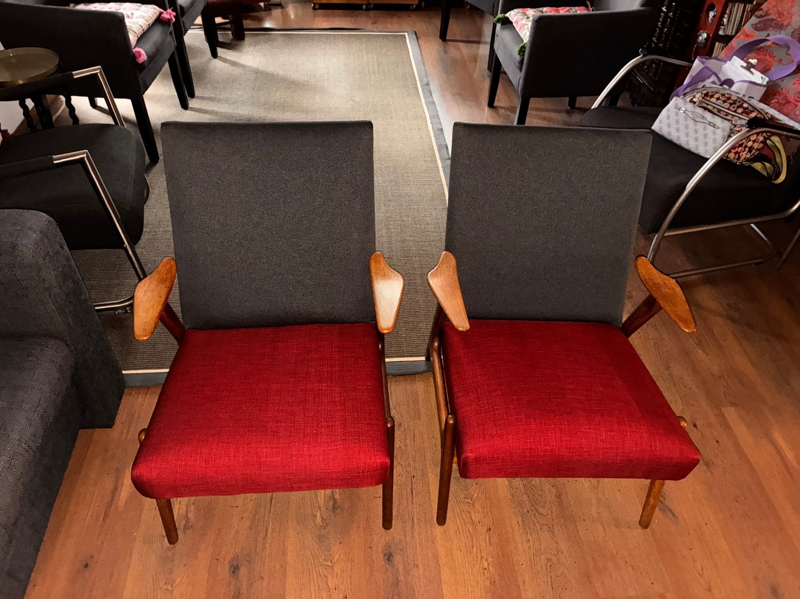 Vintage stoelen 40/60 jaren louis v teeffelen, Ophalen