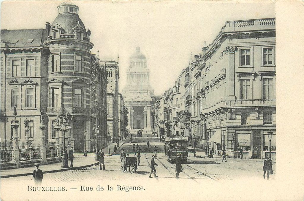379-075-011 Bruxelles Rue de la Regence, Verzenden, Voor 1920, Overig Europa