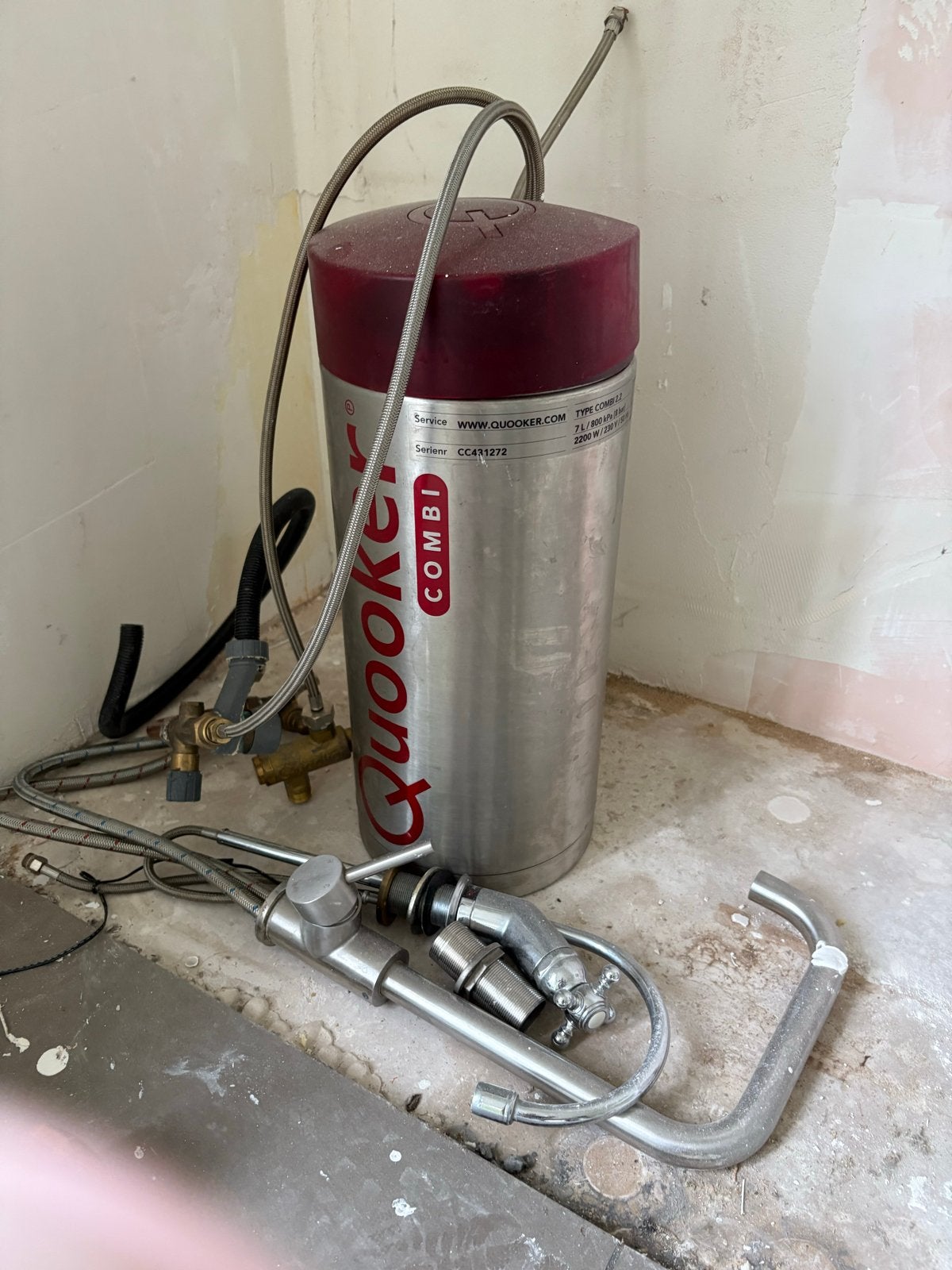 Quooker Combi Boiler 7L - Direct Kokend Water, Gebruikt, Aardgas, Minder dan 20 liter, Onbekend