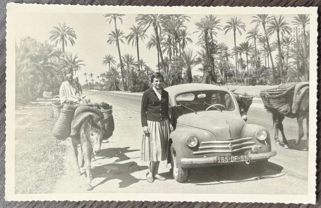 Auto's - Renault 4 CV - Marakech - Marokko - 1959, Verzenden, 1940 tot 1960, Buiten Europa