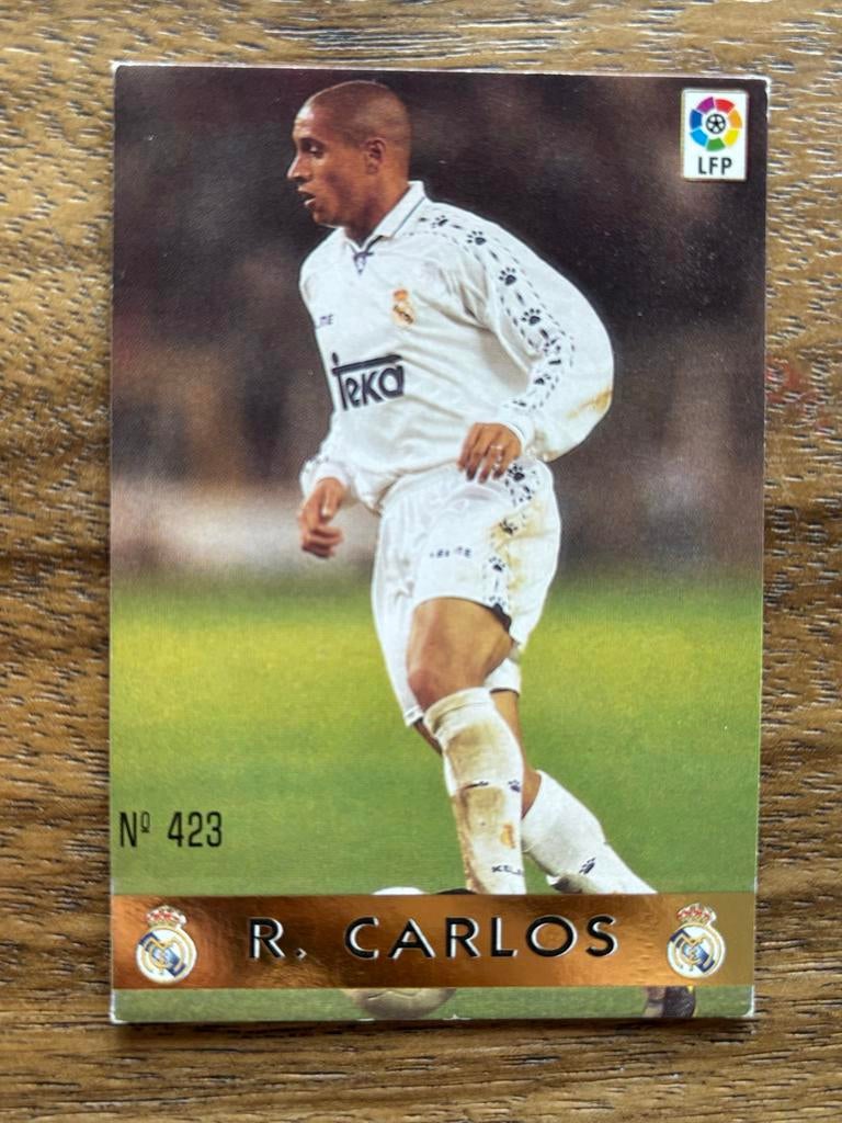 Roberto Carlos Spelerskaart Real Madrid 1996/97, Verzamelen, Sportartikelen en Voetbal, Ophalen of Verzenden, Zo goed als nieuw