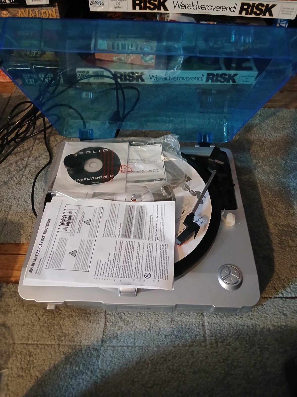 Zolid USB Platenspeler - Zilver met Transparante Kap, Audio, Tv en Foto, Platenspelers, Overige merken, Ophalen of Verzenden, Zo goed als nieuw