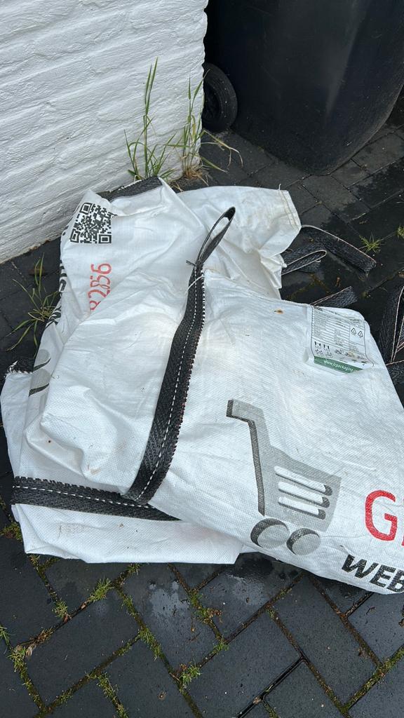 Lege big bag 1m3 3 stuks, Ophalen, Zo goed als nieuw