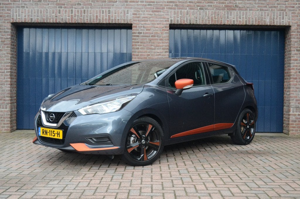 Nissan Micra 1.0 Acenta Bose | Camera | Cruise | Airco | NAP, Auto's, Nissan, Stof, Gebruikt, Origineel Nederlands, Handgeschakeld