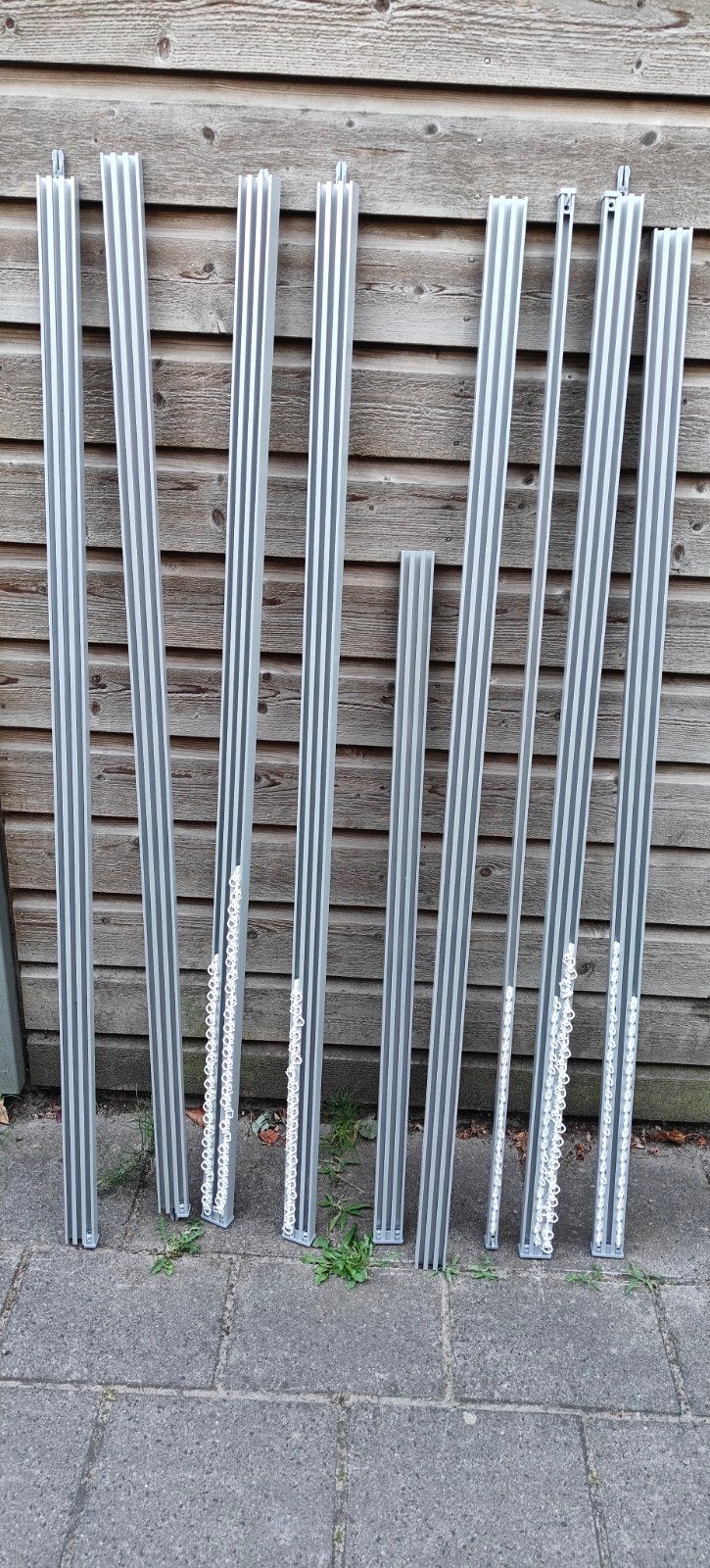 IKEA Gordijnrails (grijs, enkel en tripel) - 140cm, Huis en Inrichting, Stoffering | Gordijnen en Lamellen, IKEA, Ophalen, Zo goed als nieuw