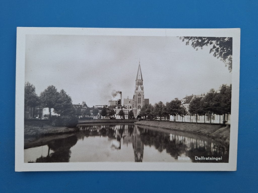 ak Breda Ginneken Duivelsbruglaan Dennenoord hotel, Ophalen of Verzenden, 1960 tot 1980, Ongelopen, Noord-Brabant