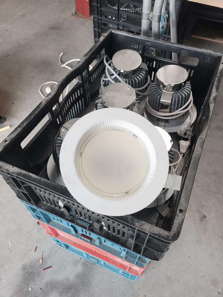Led-Inbouwspots, Ophalen, Gebruikt, Metaal of Aluminium, Led