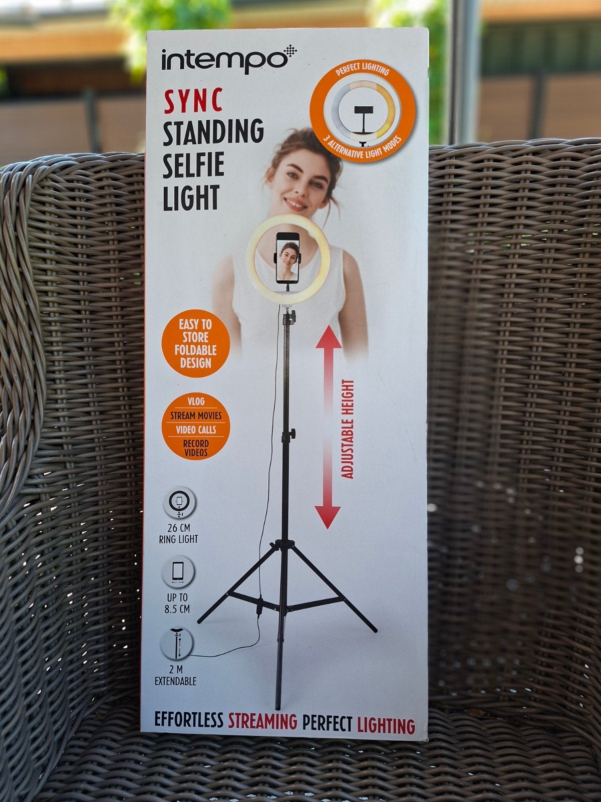 InTempo Sync Staande Selfie Ringlamp - Nieuw in doos, Audio, Tv en Foto, Ophalen of Verzenden, Nieuw, Lamp of Flitsset