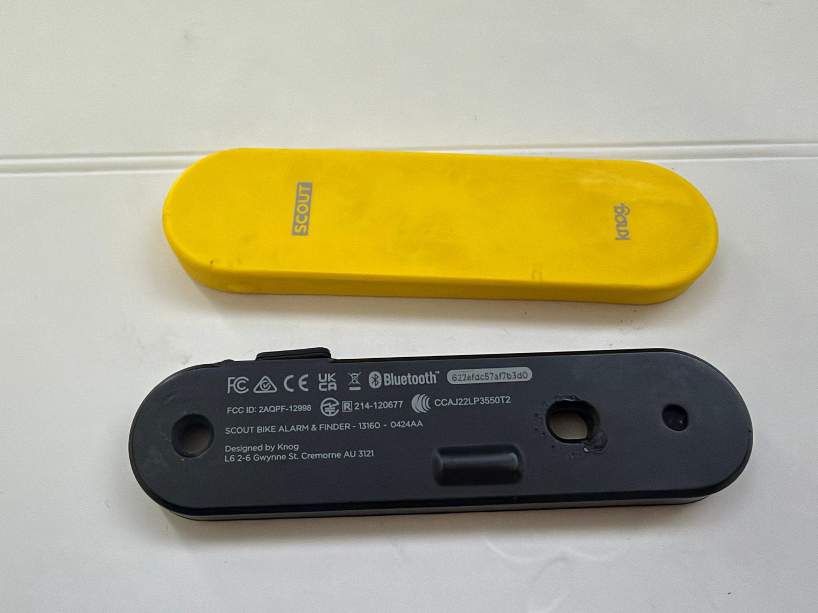 Knog Scout Fietsalarm & Finder (Apple Find My), Ophalen of Verzenden, Alarm, Gebruikt, Overige fietssloten