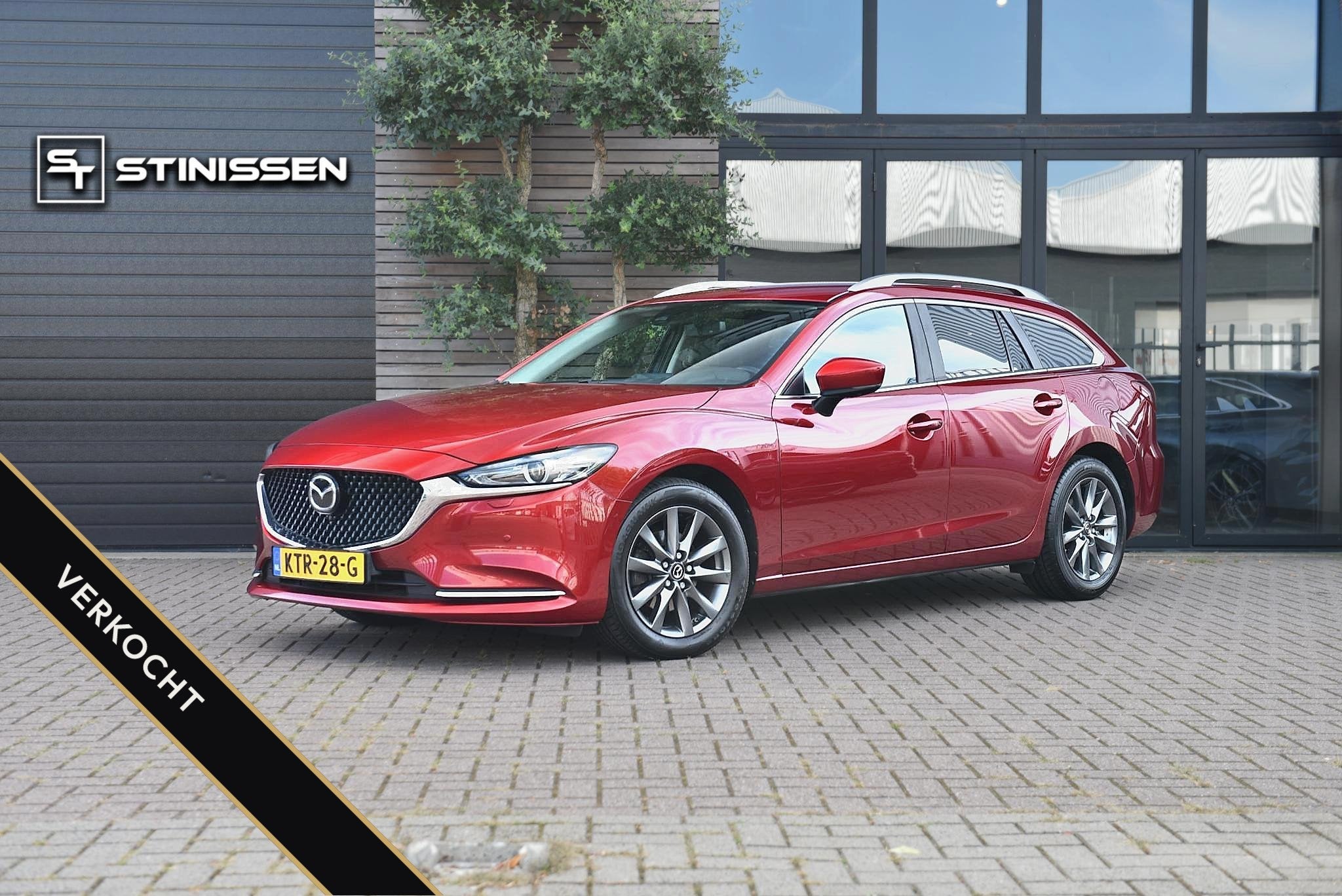 Mazda 6 Sportbreak 2.0 SkyActiv-G 165 Trekhaak Navi Clima Cr, Auto's, 1998 cc, Stof, Gebruikt, 4 cilinders