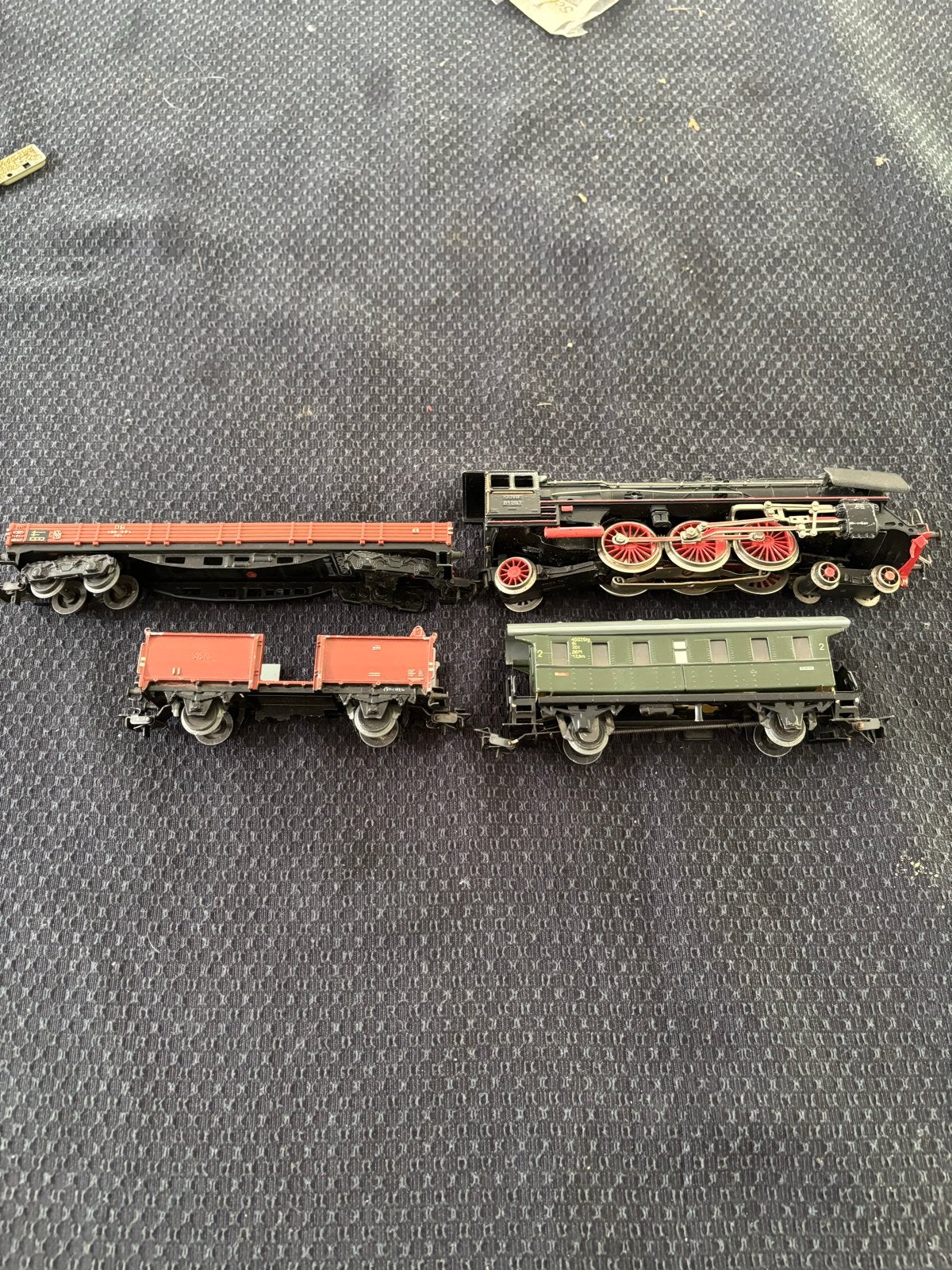 Märklin Stoomlocomotief met 3 wagons, Ophalen, Wisselstroom, Märklin, Gebruikt