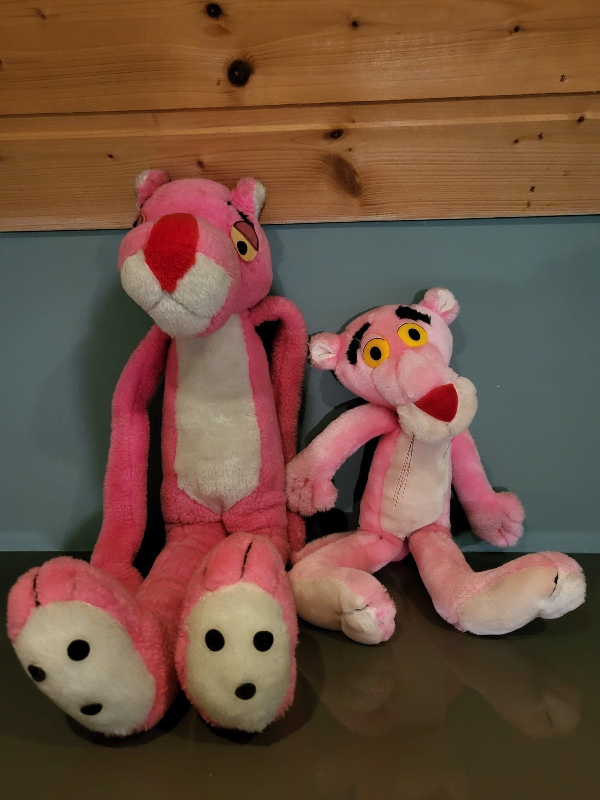 Roze Panter knuffels - set van 2, Gebruikt, Overige merken, Overige karakters, Overige typen