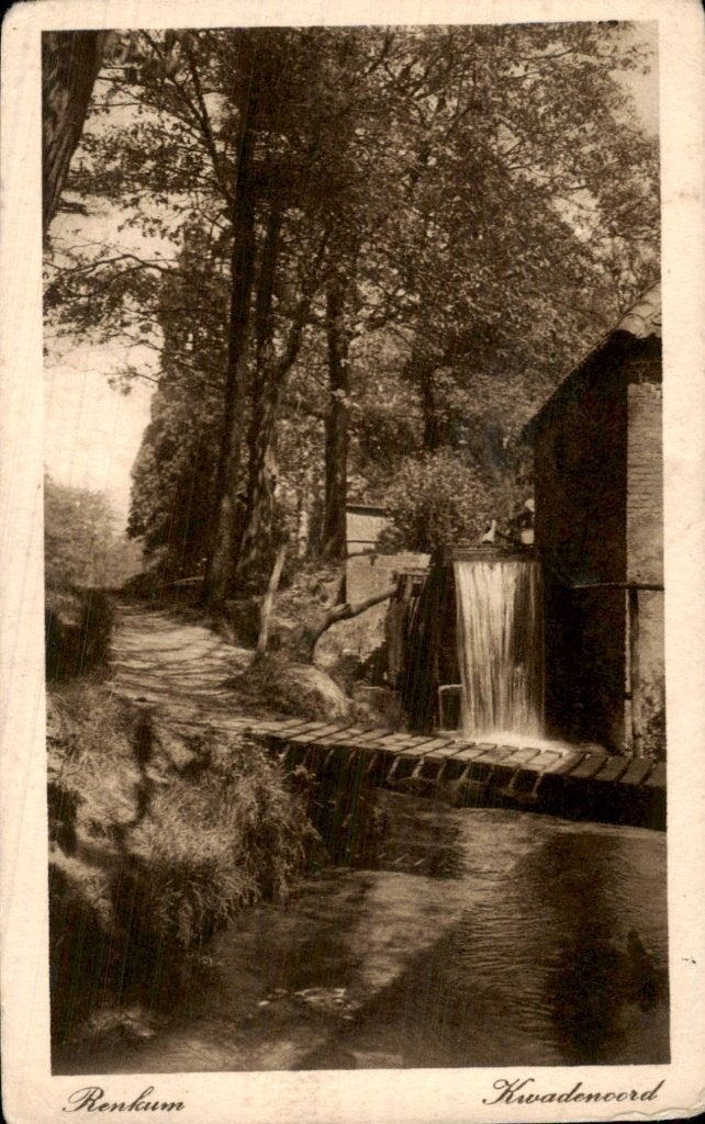 Renkum - Watermolen - Kwadenoord, Verzamelen, Ansichtkaarten | Nederland, Ophalen of Verzenden, Voor 1920, Gelopen, Gelderland