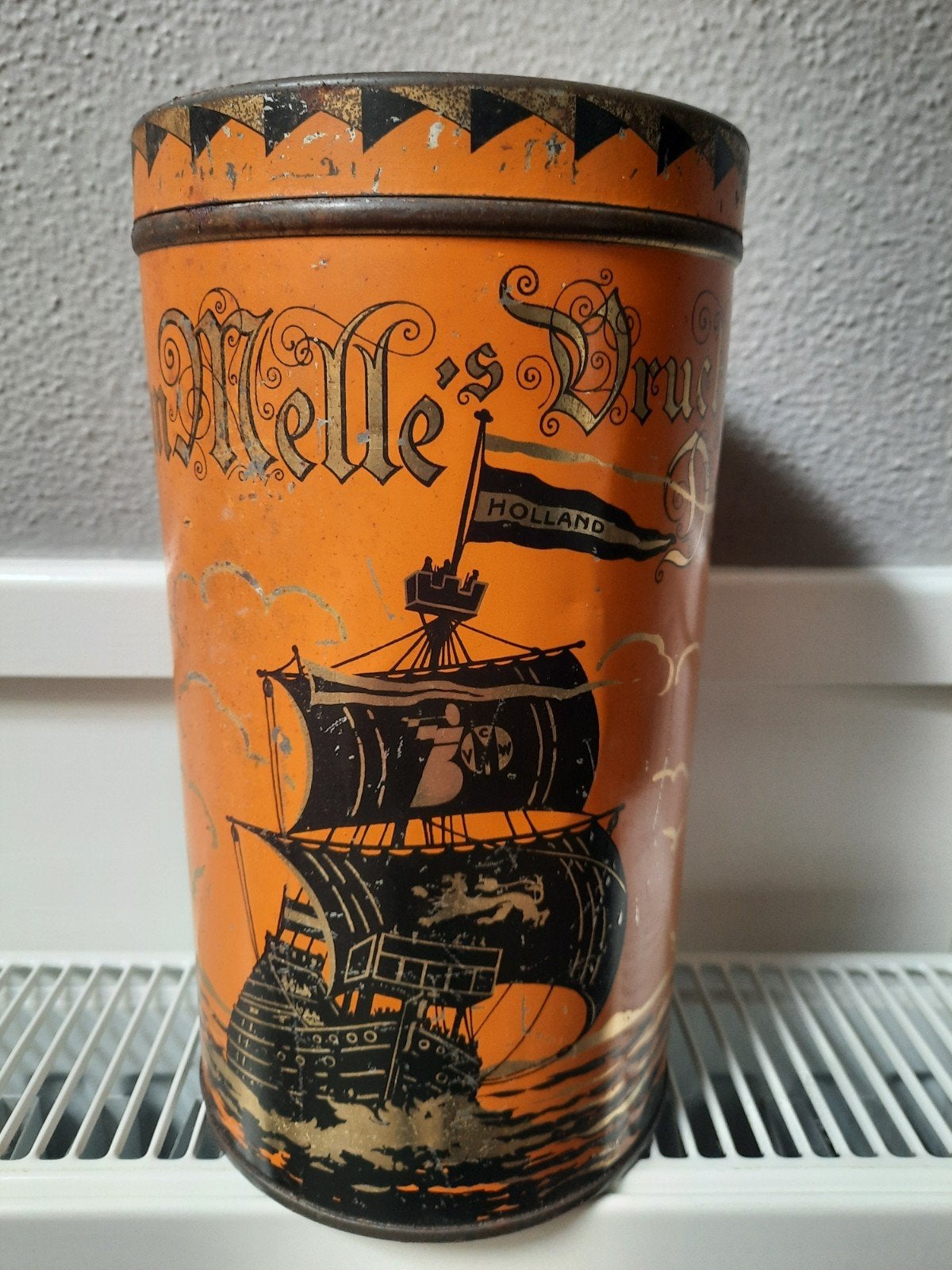 Van Melle's Vruchtendrops blik Breskens, Ophalen of Verzenden, Gebruikt, Overige