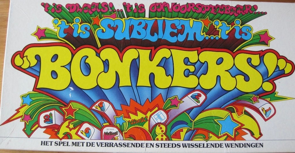 Bordspel 't is subliem...'t is Bonkers - 1970, Een of twee spelers, Ophalen of Verzenden, Gebruikt, Clipper
