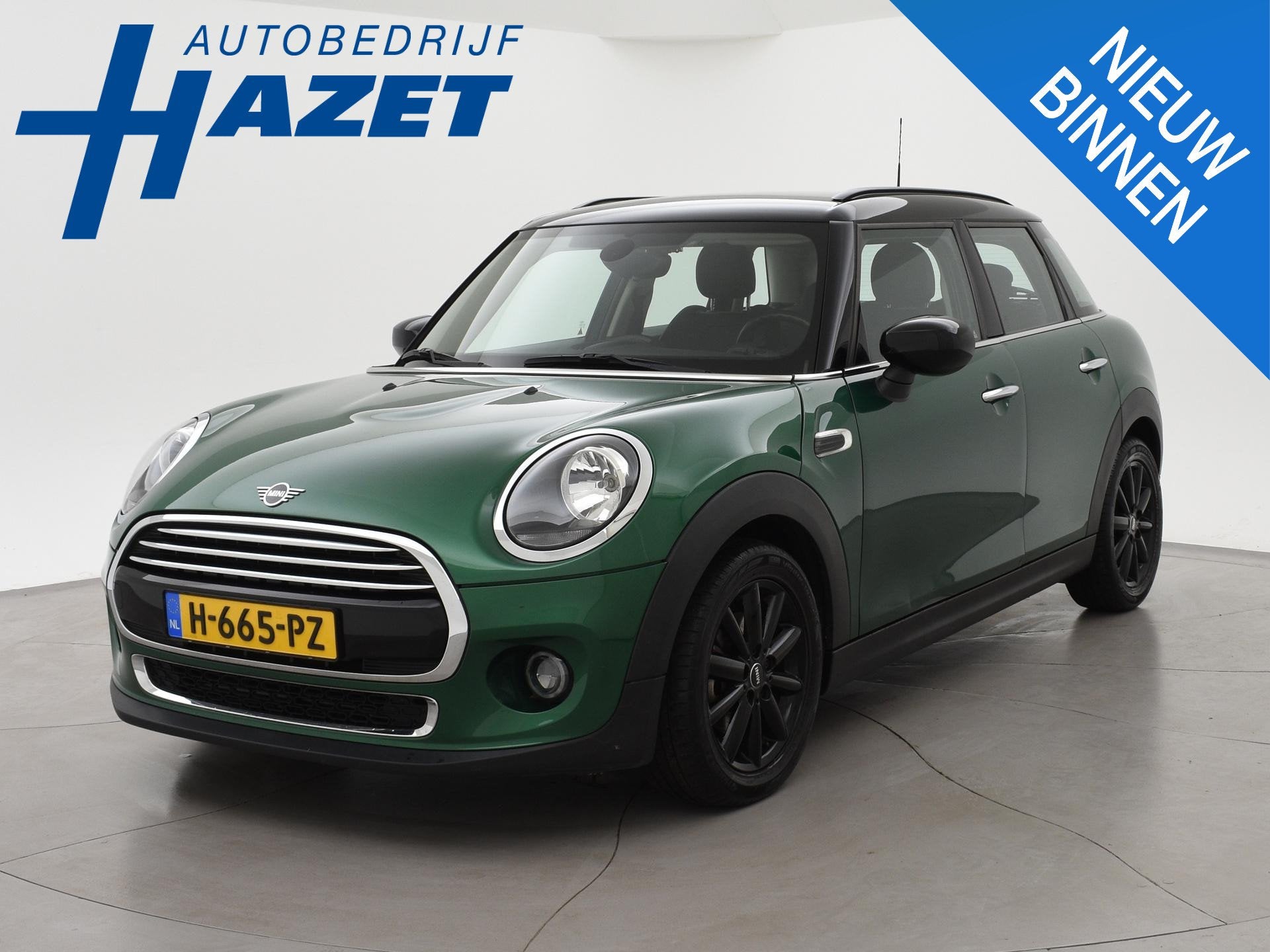 MINI 5-Deurs 1.5 COOPER 136 PK 5-DEURS BRITISH RACING GREEN, Auto's, Voorwielaandrijving, 1160 kg, Gebruikt, Origineel Nederlands