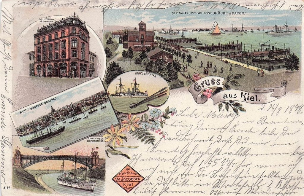 702-358-043 Kiel, Verzenden, Voor 1920, Duitsland