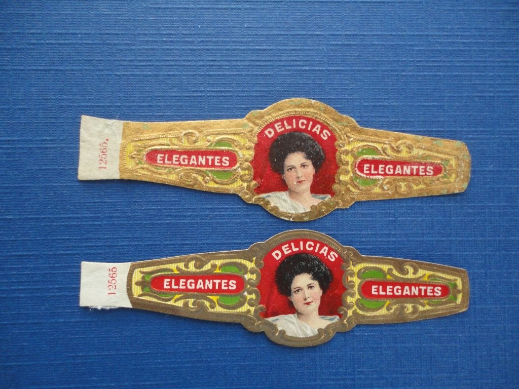 sigarenbandjes 3= 2st= 12565, Verzamelen, Ophalen of Verzenden, Sigarenbandjes