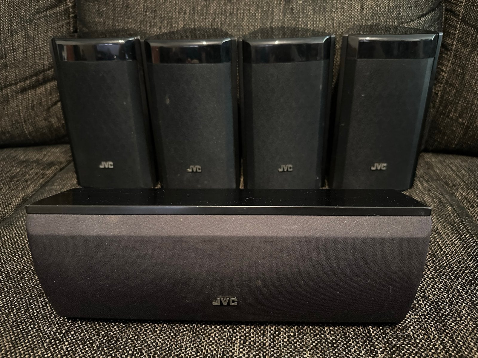 JVC SP-THG50 5.1 Surround Speakers - 310W, 4 Ohm, Ophalen, Gebruikt, JVC, Surroundset zonder subwoofer