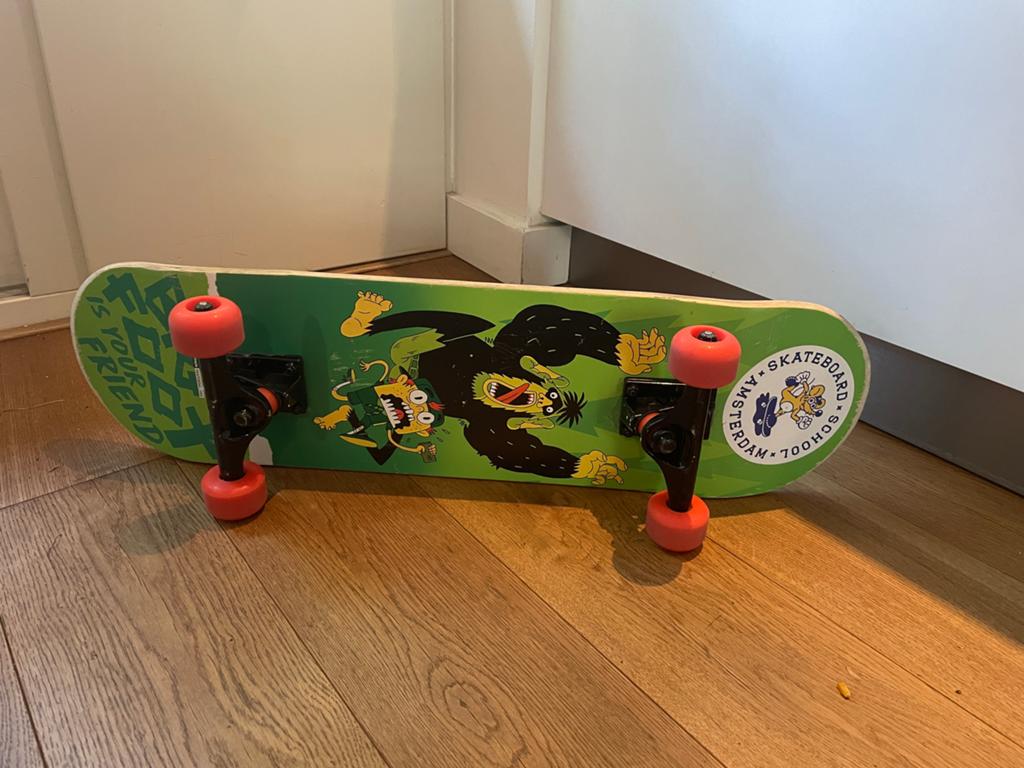 Mini Skateboard kinderen 3-7 jaar, Ophalen, Zo goed als nieuw, Skateboard