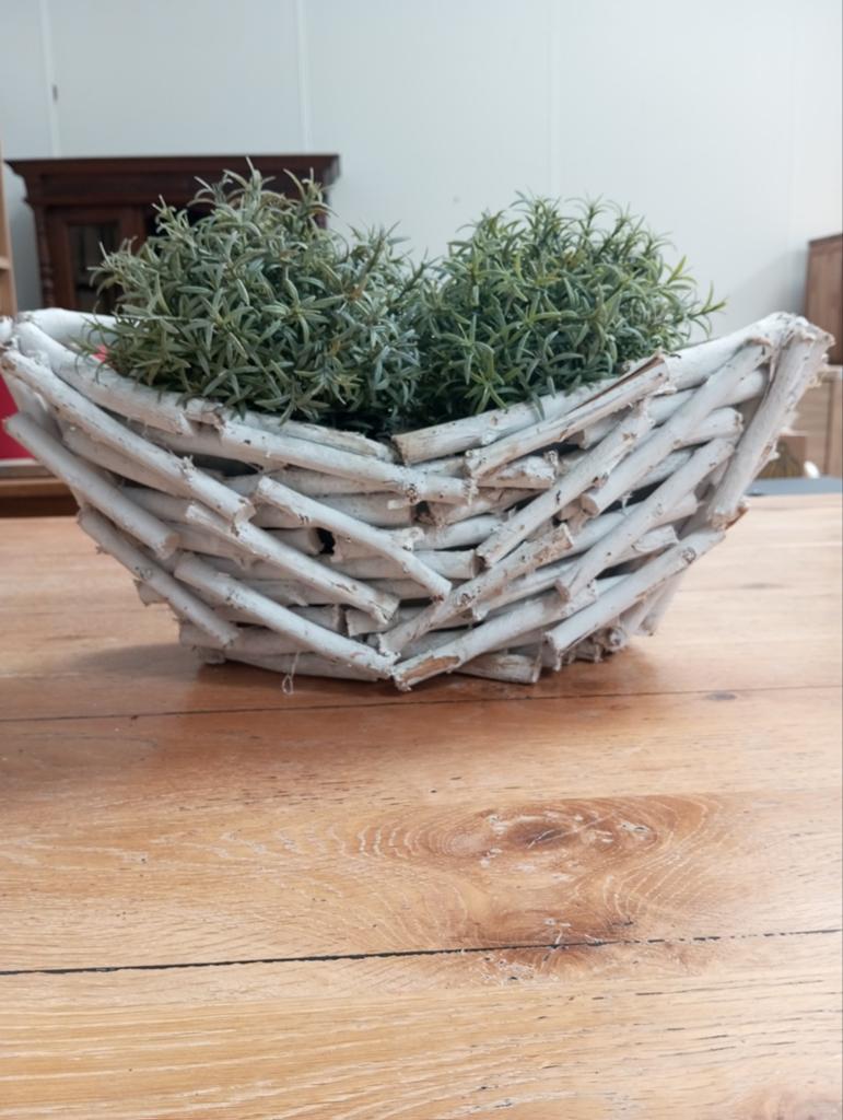 Decoratieve schaal van hout, 30 cm breed, Ophalen, Schaal, Onbekend, Zo goed als nieuw