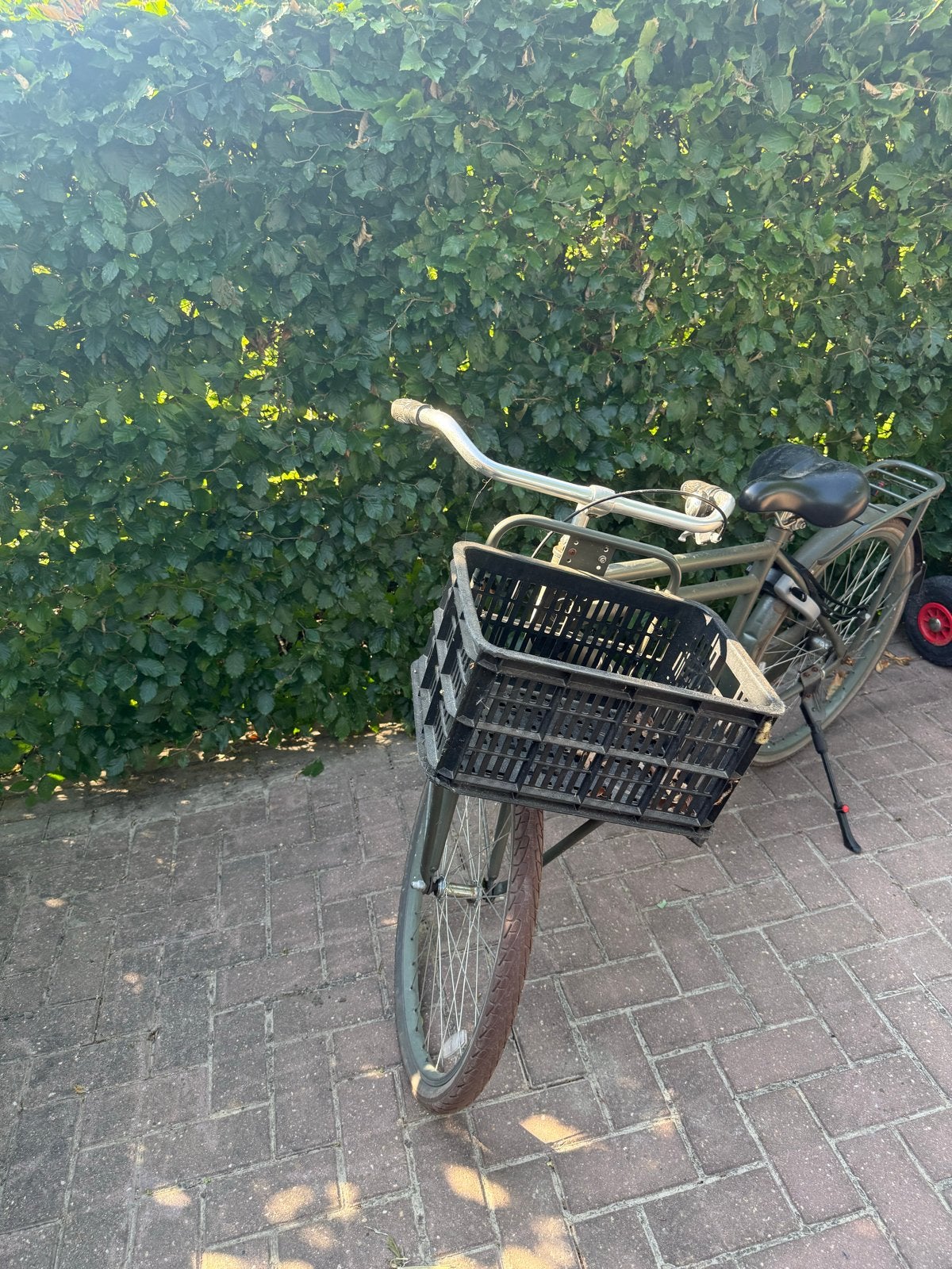 Nogan fiets met voordrager en mand, Terugtraprem, Gebruikt, 53 tot 57 cm, Ophalen