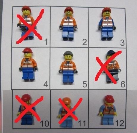 L002 LEGO POPPETJES MINIFIGS, CONSRUCTIEWERKERS, SPOOR, CITY, Dalwagen 45b, 6669 CB Dodewaard, Lego, Ophalen of Verzenden, Zo goed als nieuw
