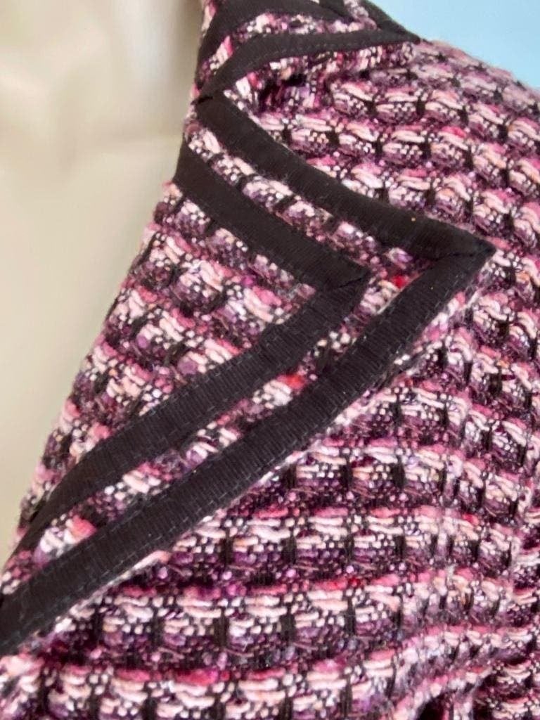 H772 wollen jasje: maat 44=L blazer colbert roze wol, Maat 42/44 (L), Ophalen of Verzenden, Zo goed als nieuw, Jasje