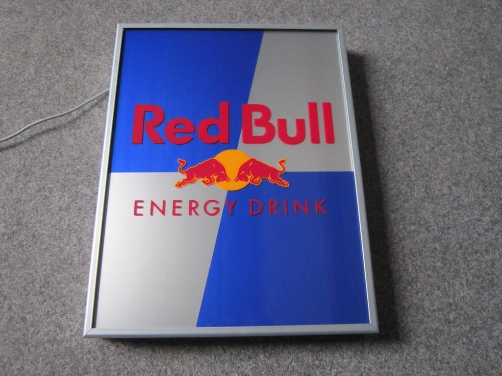 RED BULL LAMP LICHTRECLAME, Verzamelen, Merken en Reclamevoorwerpen, Ophalen, Nieuw, Lichtbak of (neon) lamp