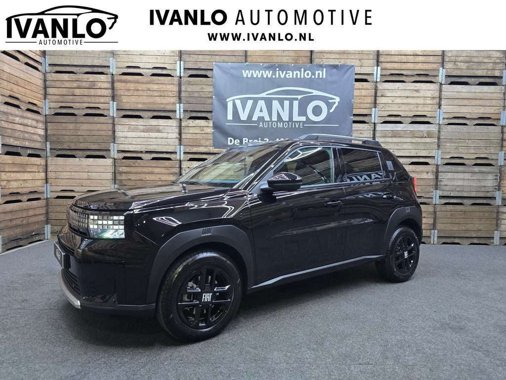 Fiat Grande Panda 1.2 Hybrid ICON style en tech pakket camer, Auto's, Fiat, Zwart, Origineel Nederlands, Bedrijf, 3 cilinders