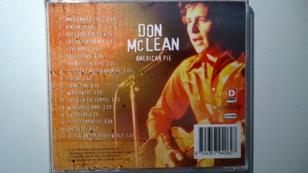 Don McLean - American Pie, Ophalen of Verzenden, Zo goed als nieuw, Pop, Album