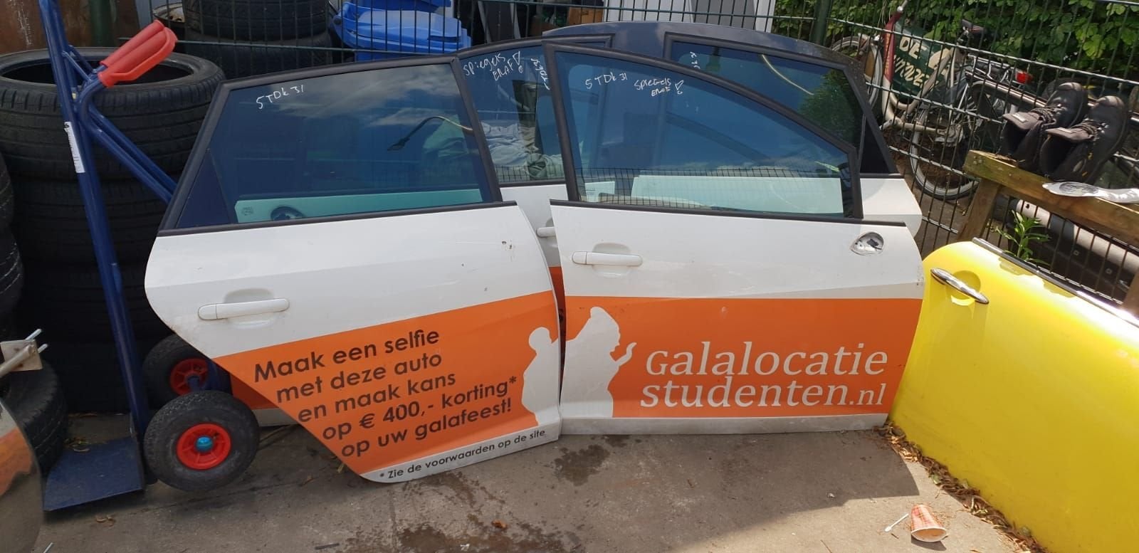 SEAT IBIZA STATION PORTIEREN RV+RA  BJ 2009, Auto-onderdelen, Gebruikt, -, Deur, -