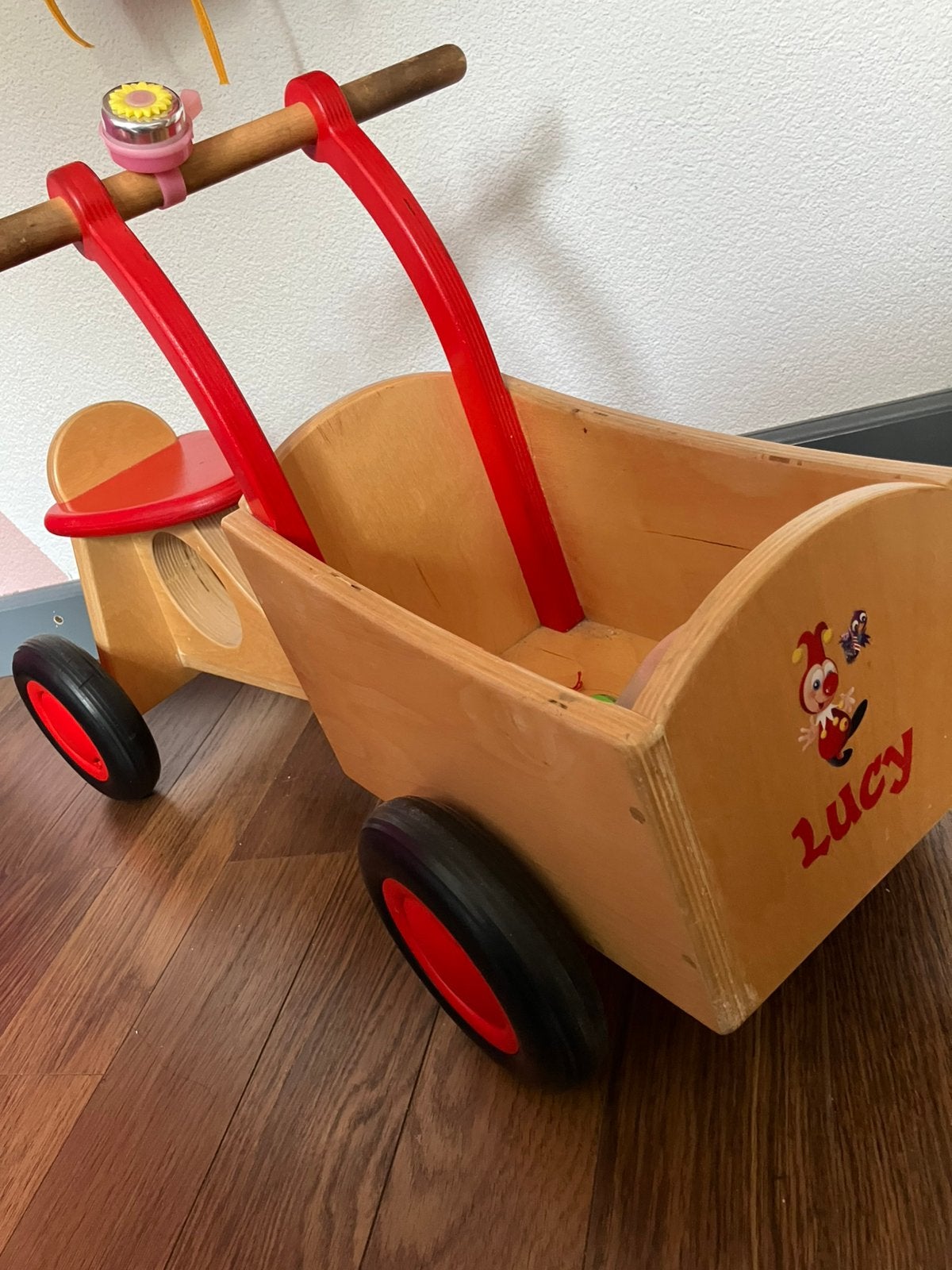 Kinder bakfiets met naam, Ophalen, Gebruikt, Loopfiets