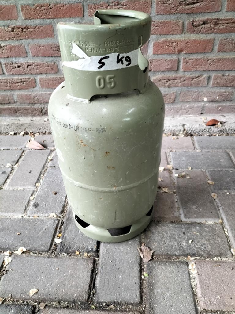 Gasfles  5 kg, Ophalen, Gebruikt