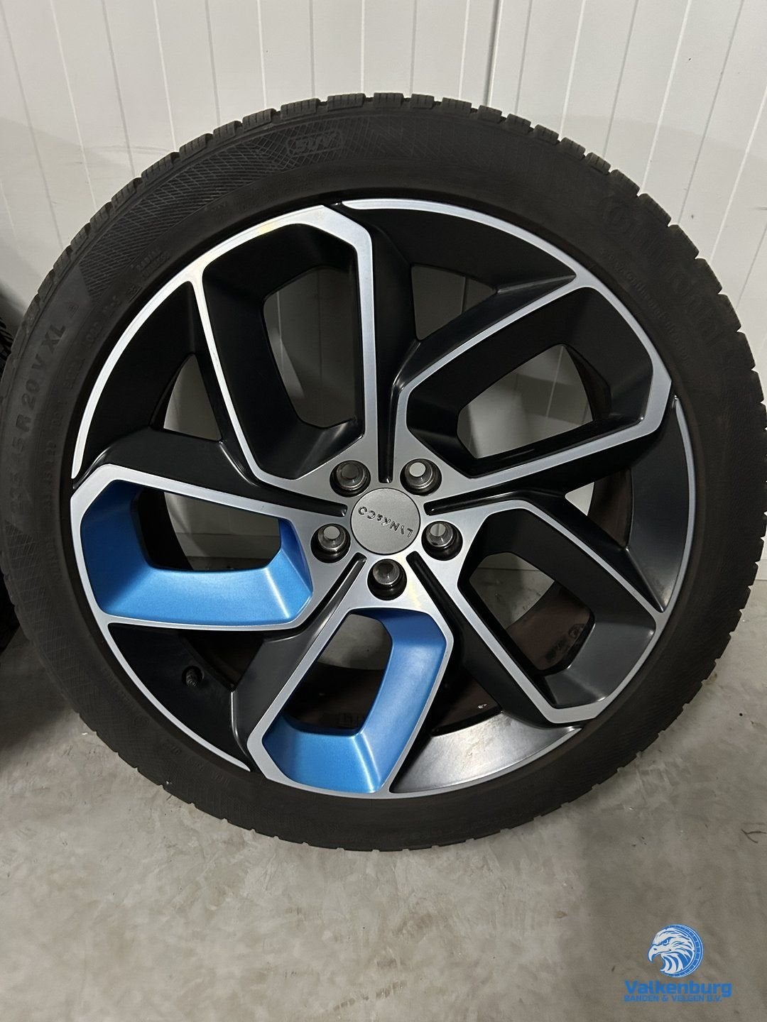 7-8mm! Originele Lynk & Co 20 inch zwarte velgen 5x108 winte, Gebruikt, -, -, Banden en Velgen
