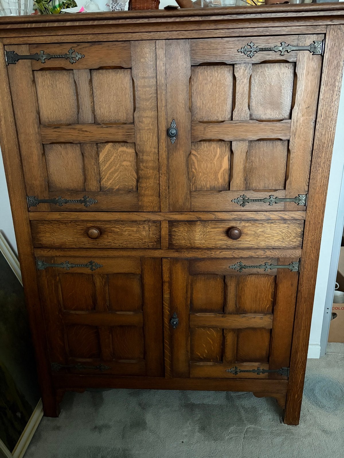 Vintage Voorraadkast Jaren '60 Moet weg, Ophalen, 100 tot 150 cm, 100 tot 150 cm, Met lade(s)