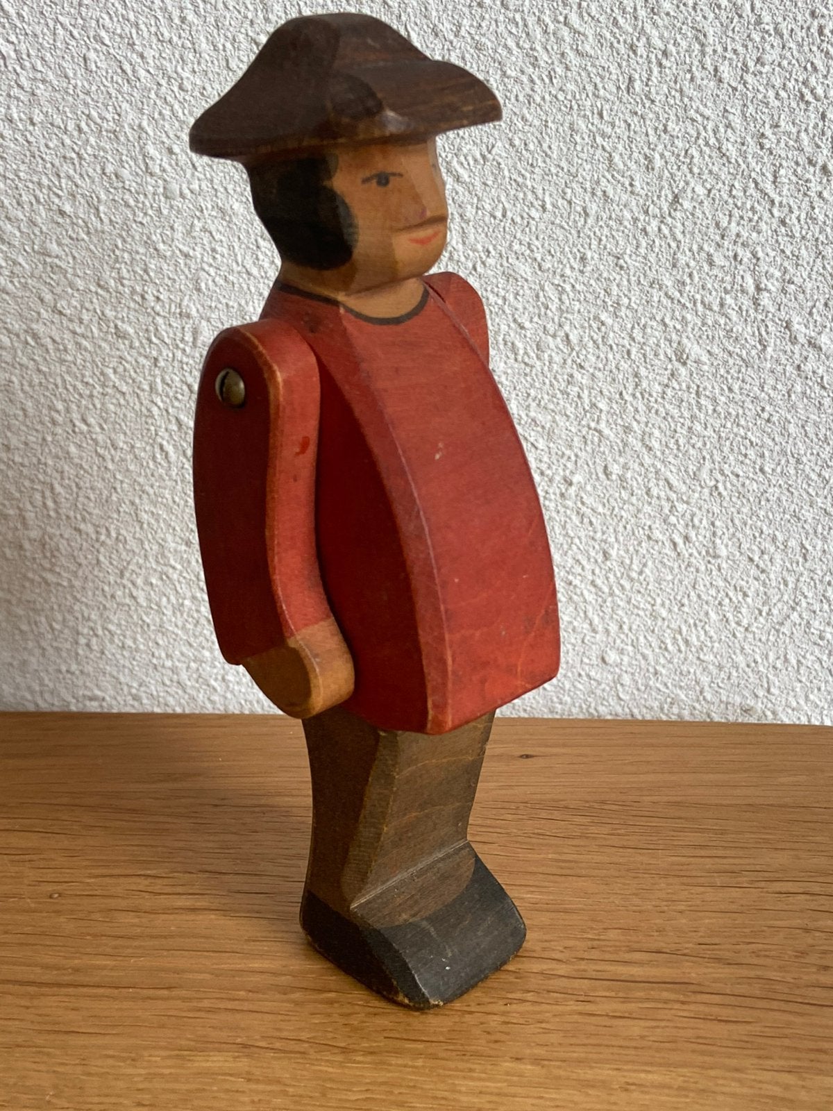 Ostheimer vintage houten speelgoed man met hoed, Ophalen of Verzenden, Gebruikt