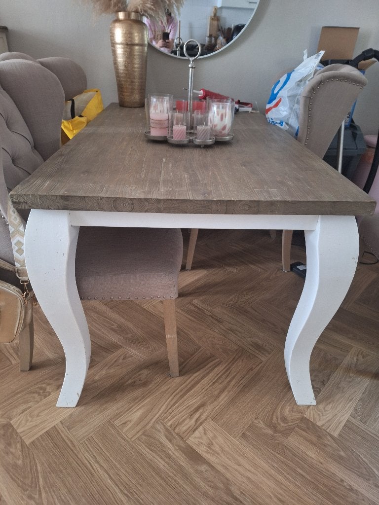Landelijke eettafel, Ophalen, Gebruikt, 50 tot 100 cm, 150 tot 200 cm