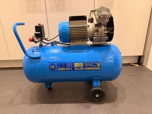 Compressor - Super Fox 3 50L Tank Nieuw!!, Ophalen, 6 tot 10 bar, Nieuw, 25 tot 100 liter