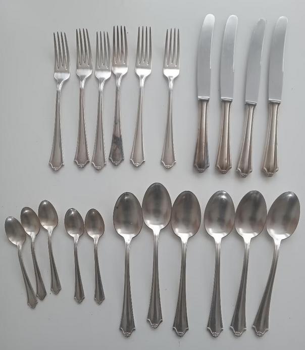 Jaren 50/60 vintage verzilverd bestek, Antiek en Kunst, Verzenden