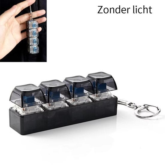 LED-toetsenbord-sleutelhanger Fidget, Verzenden, Zo goed als nieuw