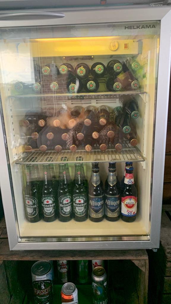 Koelkast met Heineken Logo, Minder dan 75 liter, 45 tot 60 cm, Ophalen, 85 tot 120 cm