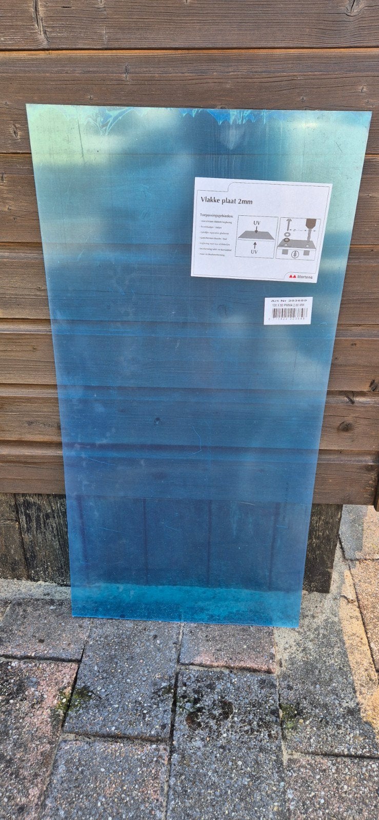 5x Martens PMMA plexiglas plaat 100x50 cm, 2mm dik, Doe-het-zelf en Verbouw, Glas en Ramen, Minder dan 80 cm, 80 tot 120 cm, Nieuw