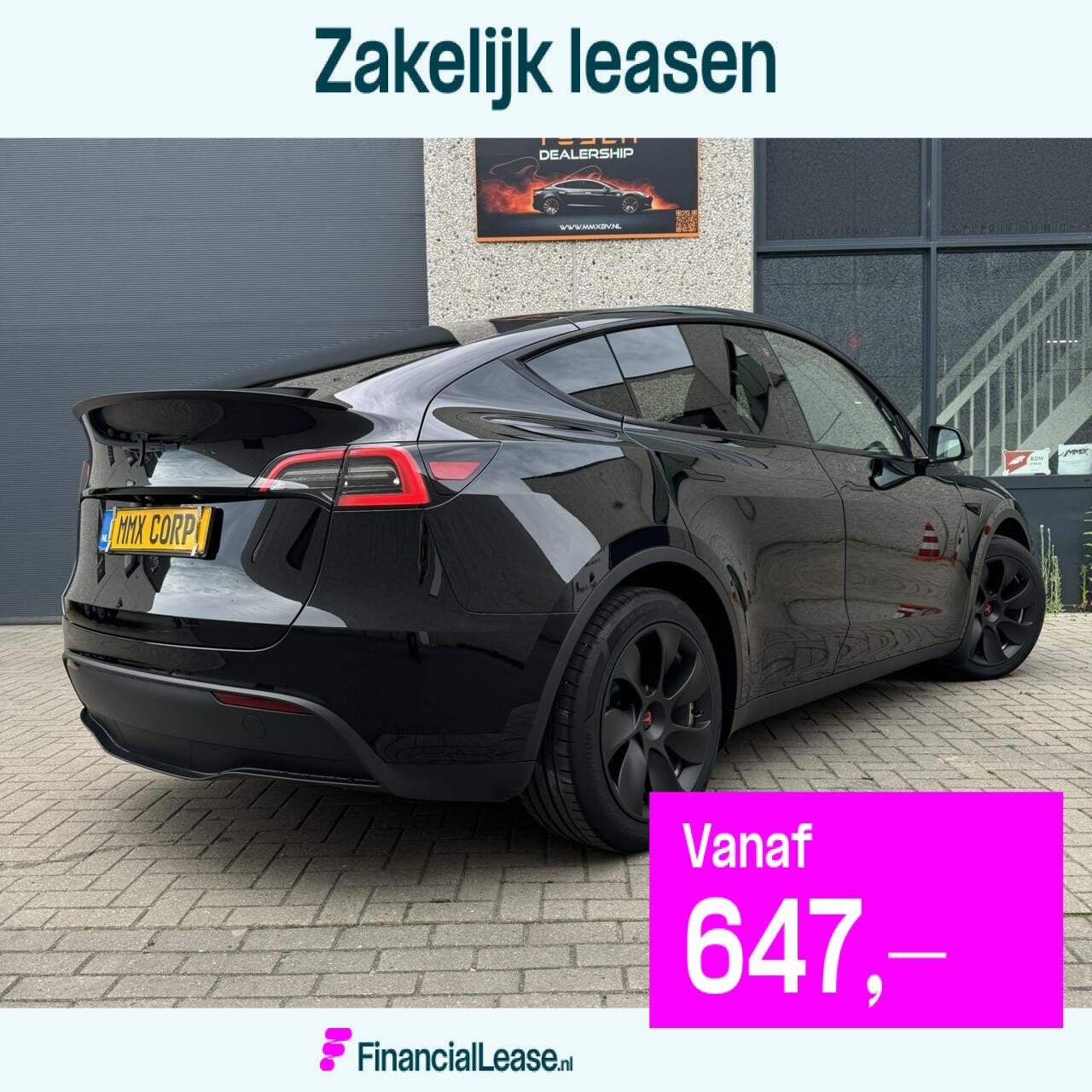 Tesla Model Y RWD + MMX PACK + IAP + HW4, Automaat, Achterwielaandrijving, Gebruikt, Zwart