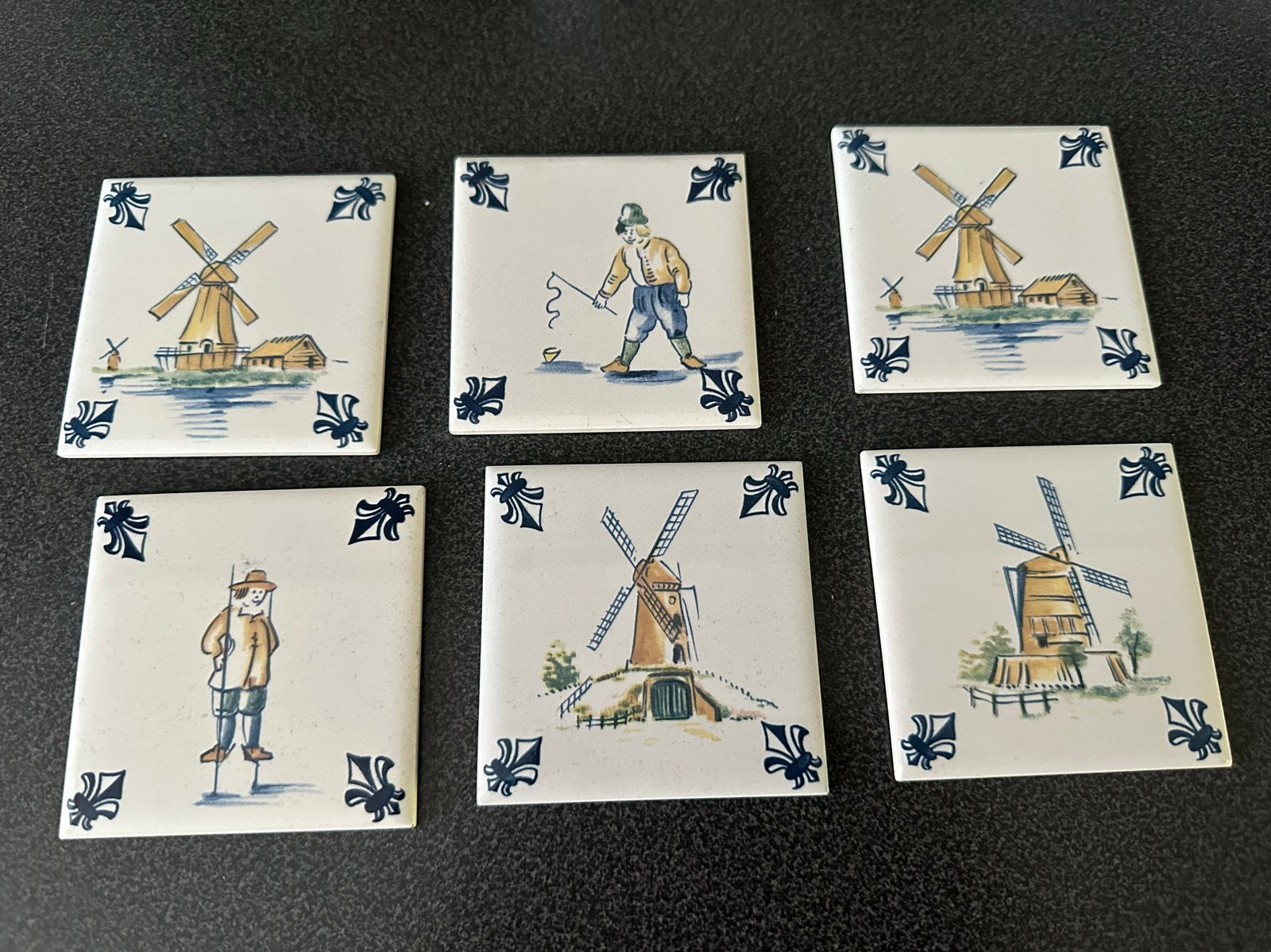 KLM Business Class onderzetters - Delfts Blauw stijl, Antiek en Kunst, Ophalen of Verzenden